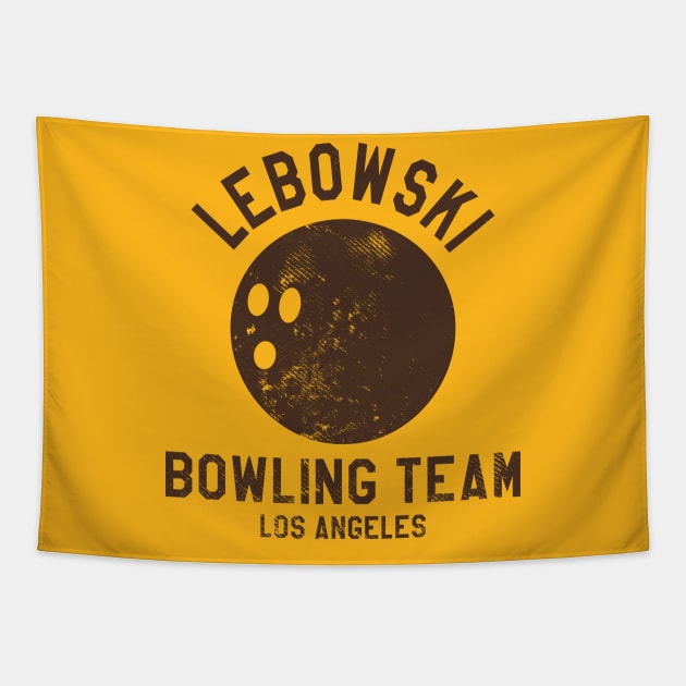 Lebowski Bowling Team Los Angeles Tapestry by tvshirts