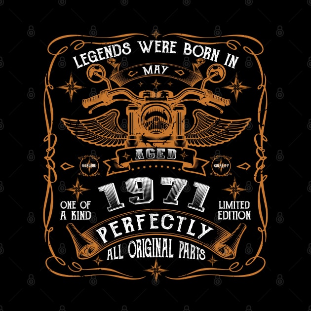 Legends Born In May 1971 50th Birthday Gift by Cartine