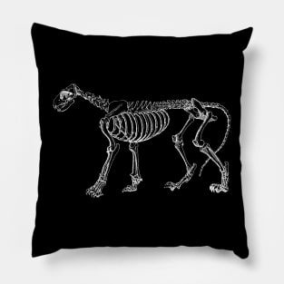 Cat Skeleton Pillow