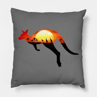 Sunburnt Kangaroo Pillow