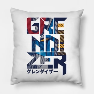 169 Grendizer Font Pillow