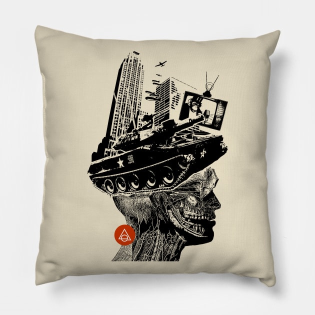 War in my head Pillow by Eluviate