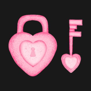 Heart of Padlock And Key T-Shirt