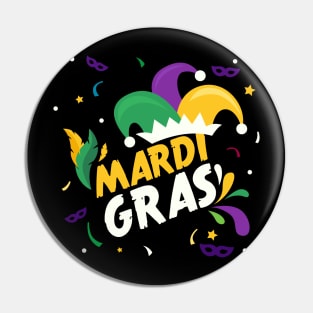 Mardi Gras Capuchon Mask New Orleans Carnival Costume Pin