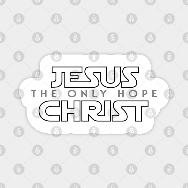 Jesus Christ The Only Hope Magnet by ChristianLifeApparel