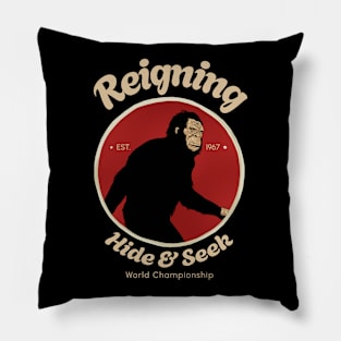 Clsssic Bigfoot Reigning Hide and Seek Pillow