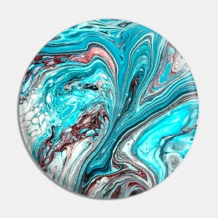 Blue Swirls Pin