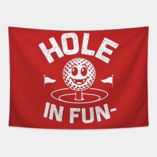 Hole in Fun Funny Golf Tapestry