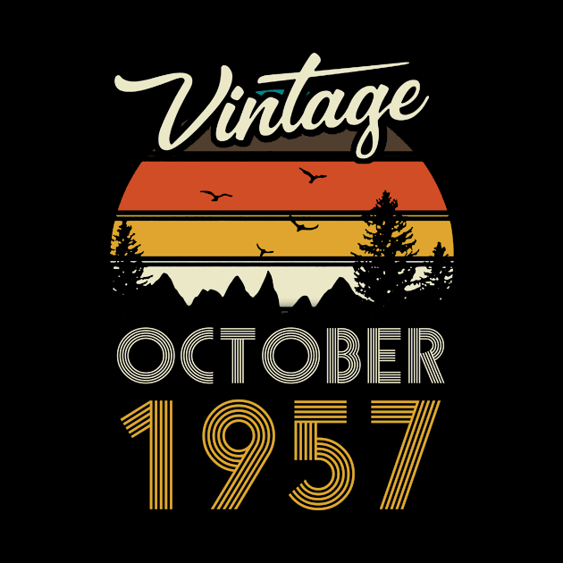 1957 - Vintage October Birthday Gift Shirt by ReneeCummings