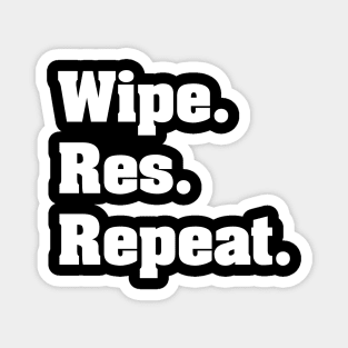 Wipe. Res. Repeat. MMO Classic Magnet