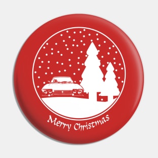 Reliant Scimitar British classic car Christmas snow globe Pin