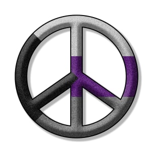 Peace Pride design in Demisexual pride flag colors T-Shirt