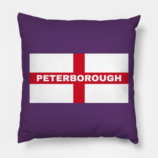 Peterborough City in English Flag Pillow