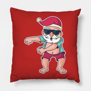 Flossing Santa Pillow