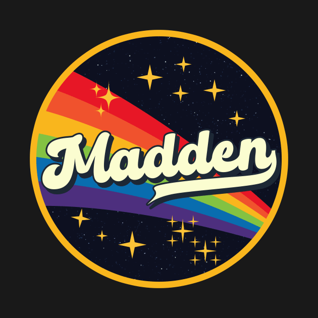 Madden // Rainbow In Space Vintage Style by LMW Art