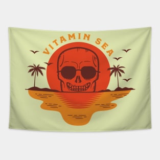 Vitamin Sea Vintage skeleton Tapestry