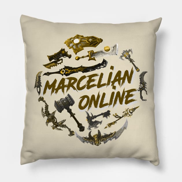 The Artifacts! Pillow by MarcelianOnline