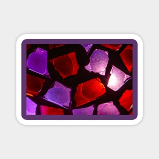 Mosaic Shapes Colored Abstract Pattern Magnet