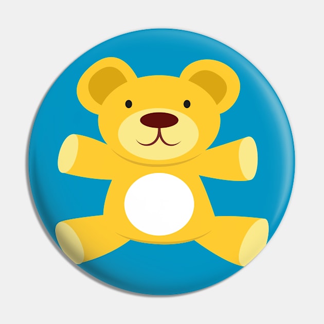 Teddy Bear Pin by vladocar