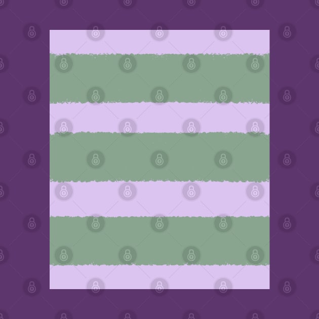 Wide Purple and Green Stripes by OneThreeSix