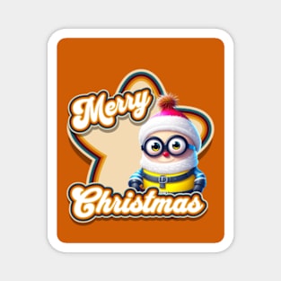 minions wishing merry christmas Magnet