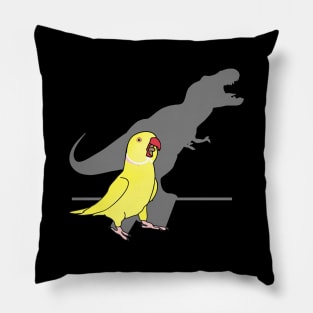 T-rex yellow indian ringneck Pillow