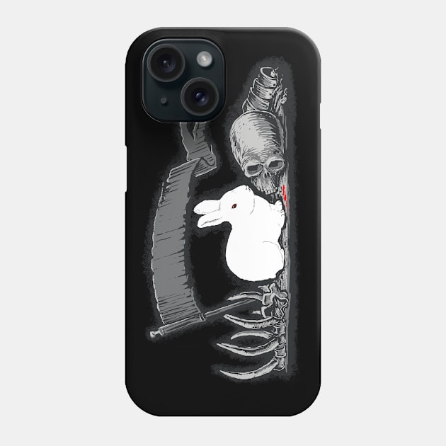 Killer rabbit color v3 Phone Case by Raging Sockmonkey