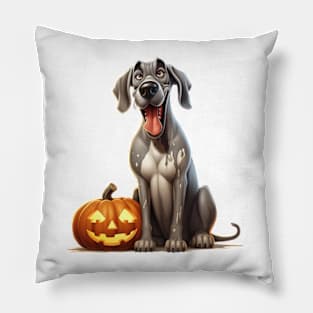 Halloween Great Dane Dog #3 Pillow