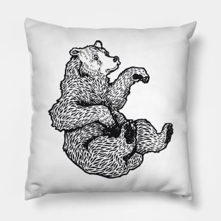 A Levity of Animals: Grin and Bear It Pillow