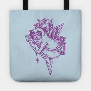 Stupid Pug Cupid Tote