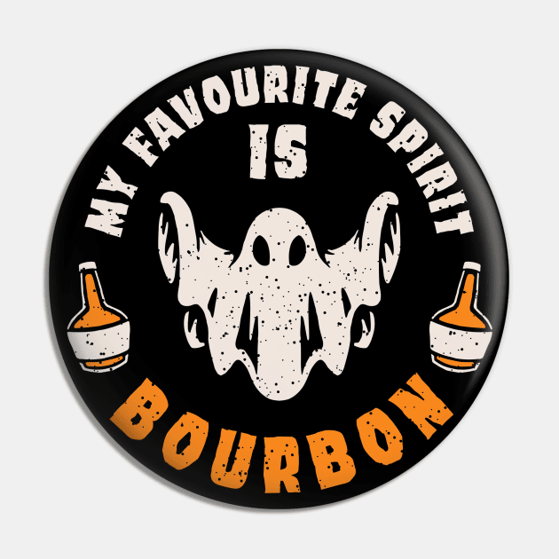 my favorite spirit is bourbon funny halloween drinking design for bourbon lovers and people who love to drink Pin by A Comic Wizard