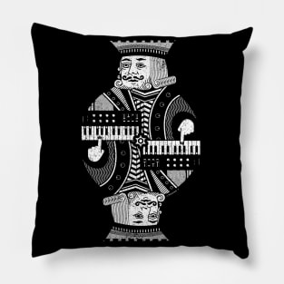 Synthesizer Player King Musician Pillow