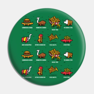 Prehistoric Fast Food Pin