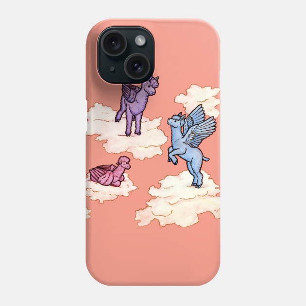 Cloud Alpacas Phone Case by MarinaIllustration