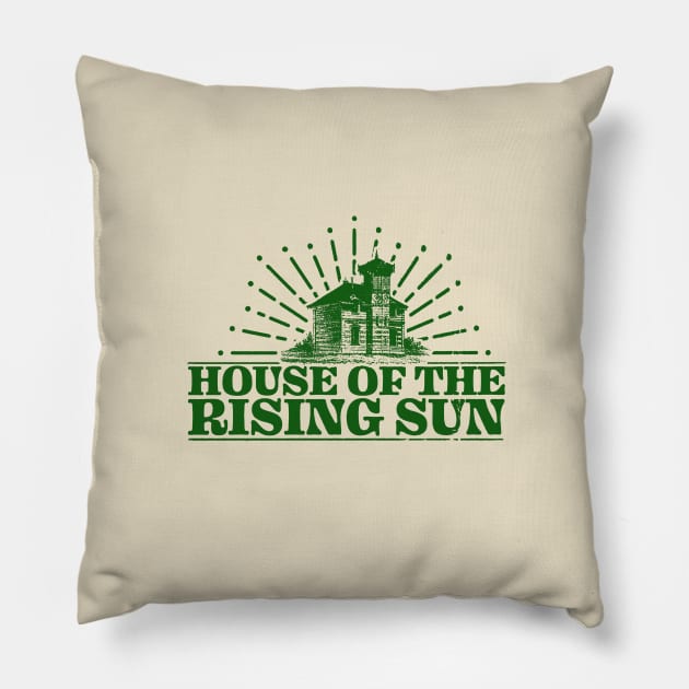 house of the rising sun Pillow by Genetics art