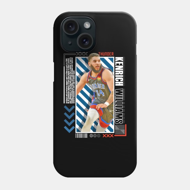 Kenrich Williams Paper Poster Version 10 Phone Case by art.Hamdan