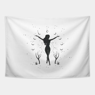 Night Moon Goddess Tapestry