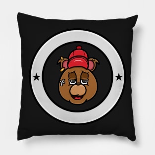 Bear Head Cartoon Pillow