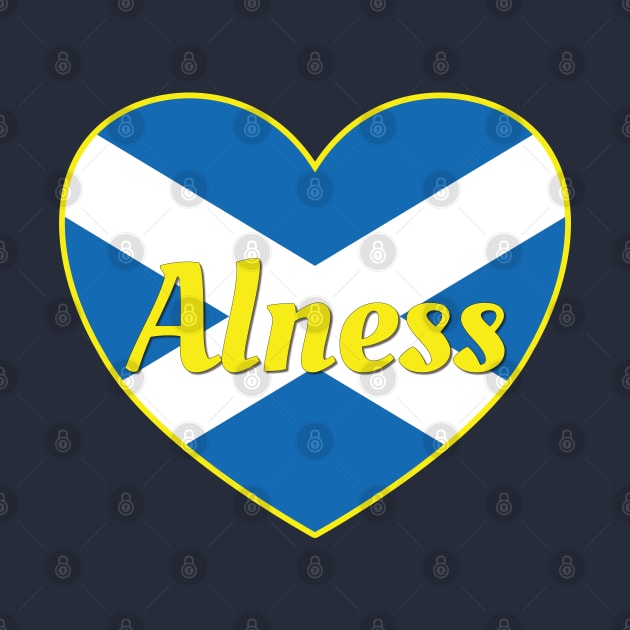 Alness Scotland UK Scotland Flag Heart by DPattonPD