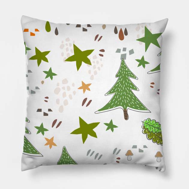 Spruce Pattern Pillow by KristinaStellar 