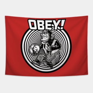 OBEY MONKEY! Tapestry