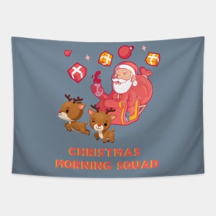 Christmas morning squad family xmas holidays Tapestry