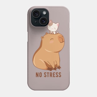 Capybara no stress Phone Case