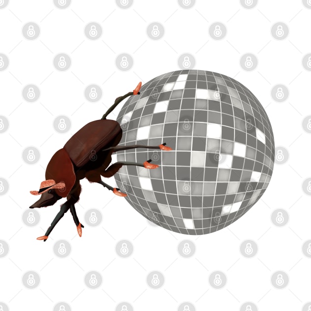 Funny Dung Beetle Disco Cowboy by Suneldesigns