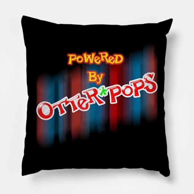 Powered By Otter Pops 02 Pillow by Veraukoion