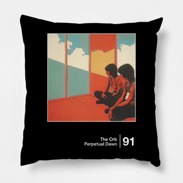 Perpetual Dawn - Minimal Style Graphic Artwork Design Pillow by saudade