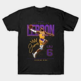 Lebron James T-ShirtLebron James Dunking 6 Lakers Essential T-Shirt for  Sale by GravaLamb