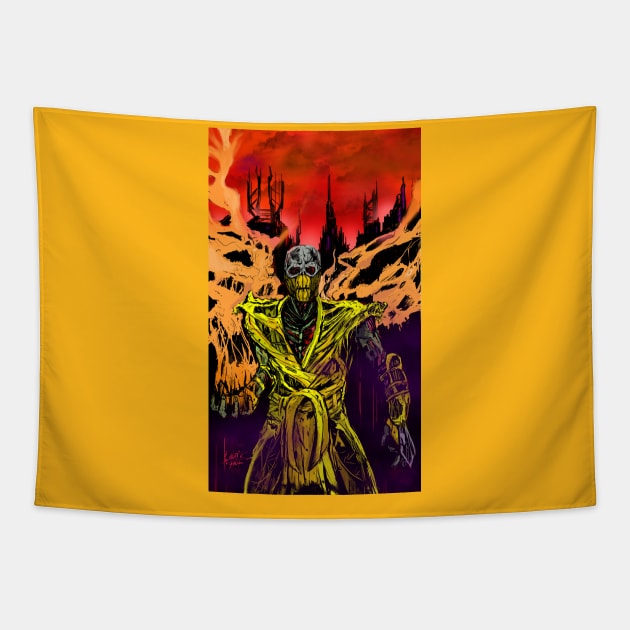 Scorpion Tapestry by Art Of Lunatik