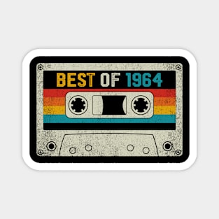 Best Of 1964 60th Birthday Gifts Cassette Tape Magnet