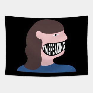 I'm Speaking - Woman Mouth Tapestry